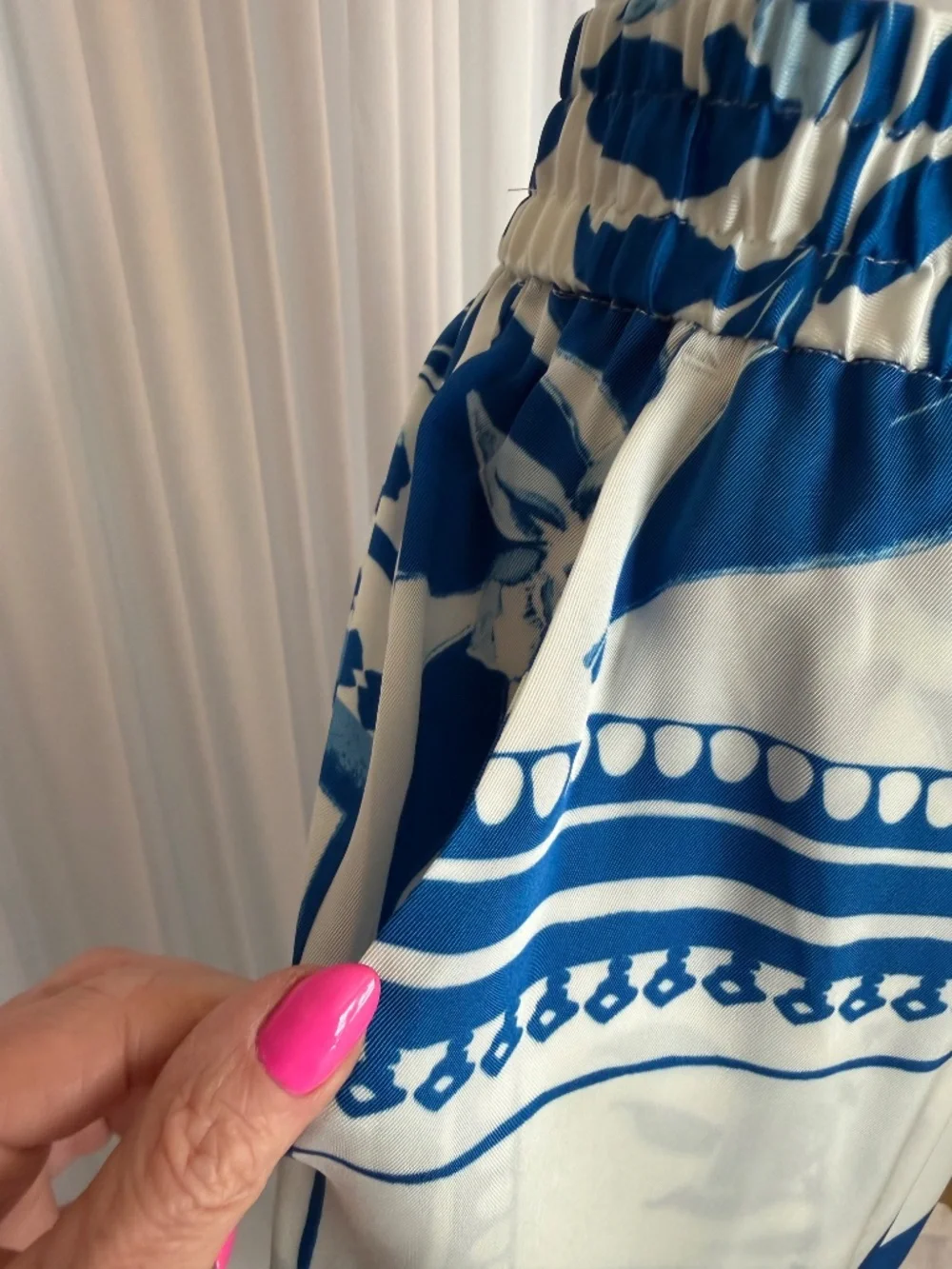 I.N.C. International Matching Blue White Floral 2-Piece set Size L NWOT/NWT